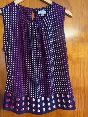 Calvin Klein Geometric Sleeveless Top